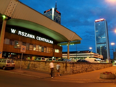 Железнодорожный вокзал в Варшаве